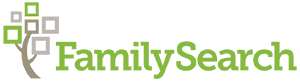 FamilySearch logo in light green