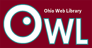 Ohio Web Library logo in red and white